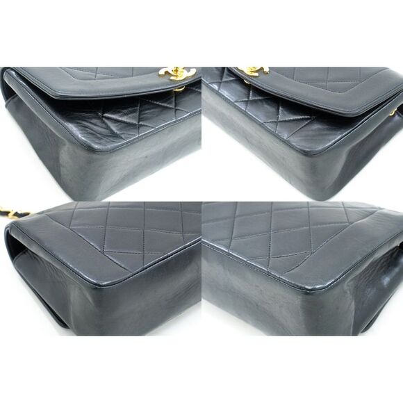 Chanel Diana Black Leather Shoulder Bag (Pre-Owned) - Picture 12 of 12